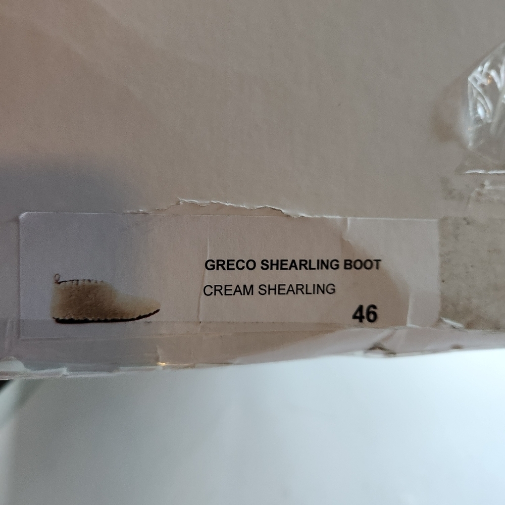 Bode Beige Greco Shearling Slippers size 46 BNWB (no lid) - Picture 5 of 13